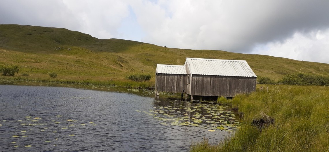 Boathouse at Llyn Bugeilyn - JA from Rhayader